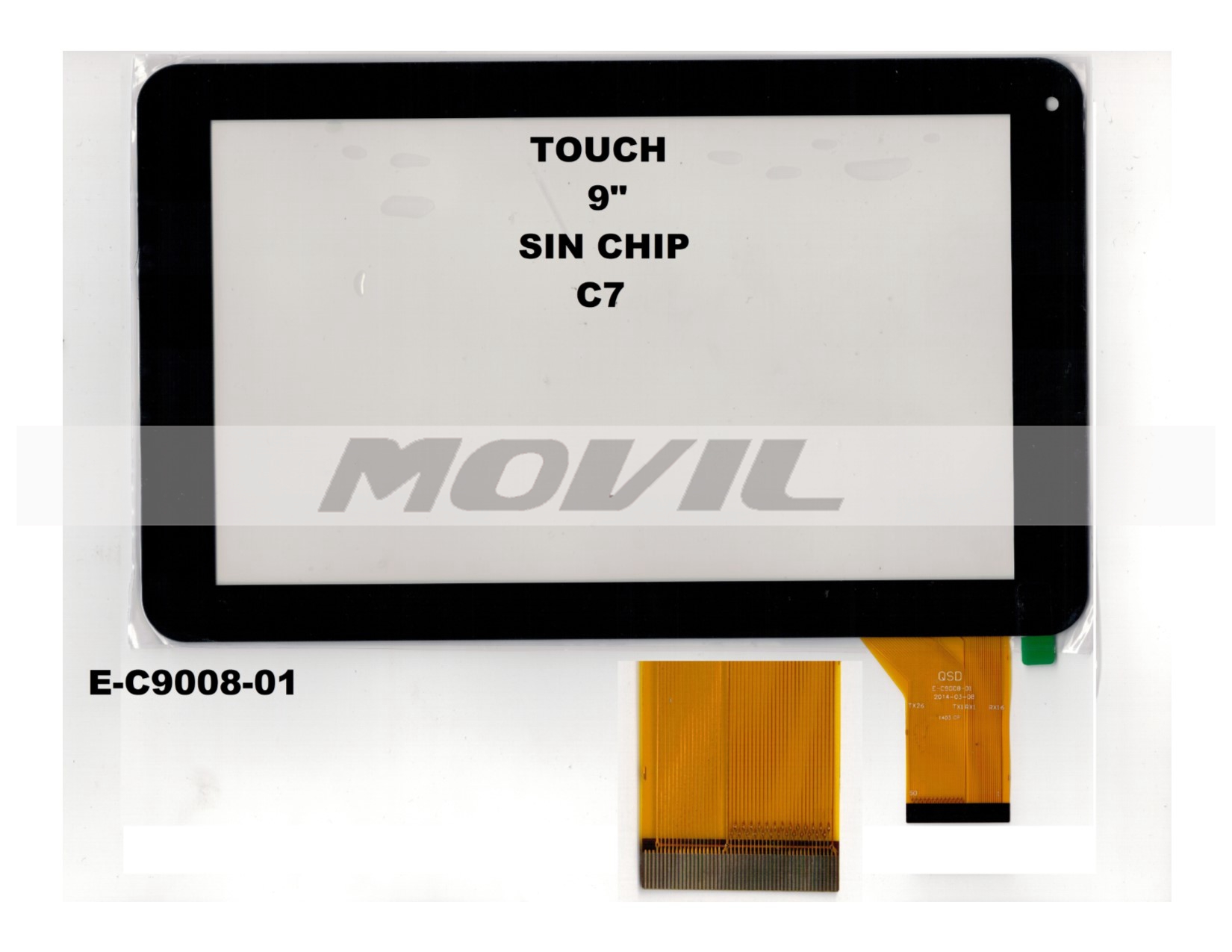 Touch tactil para tablet flex 9 inch SIN CHIP C7 E-C9008-01
